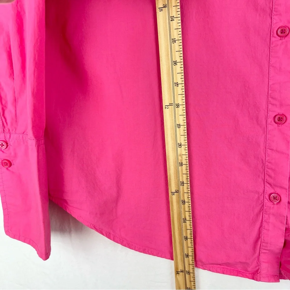J Crew Garcon Shirt Sz 18 Pink cotton poplin Classic Preppy Casual Office